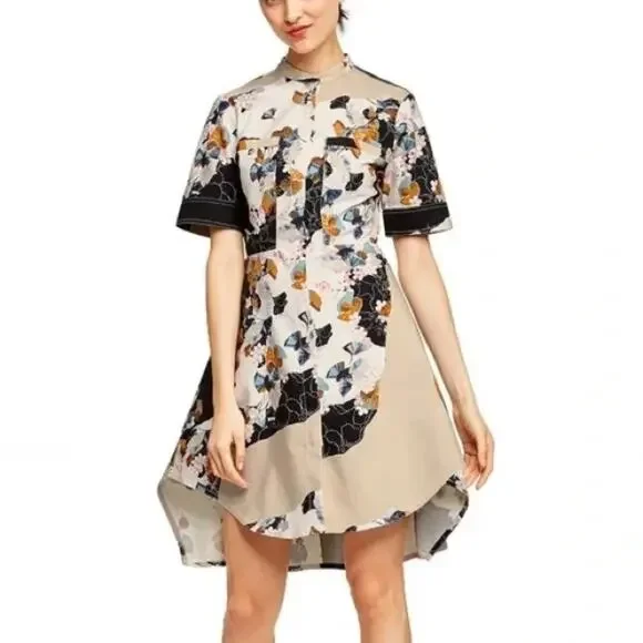 3.1 Phillip Lim Target Floral Zip Shirt Dress size medium - Picture 1 of 14